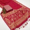 Rani Pink Banarasi Pure Silk Saree