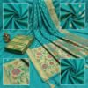 Firozi Booty Banarasi Pure Silk Saree