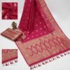 Pink Banarasi Pure Silk Saree