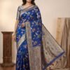 Royal Blue Banarasi Pure Silk Saree
