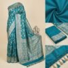 Firozi Banarasi Silk Saree