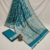 Firozi Banarasi Silk Saree