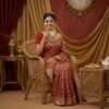 Maroon Banarasi Silk Saree