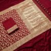 Maroon Banarasi Silk Saree