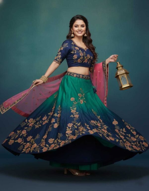Ombre Shade Lehenga