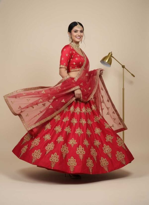 Red Festive Lehenga