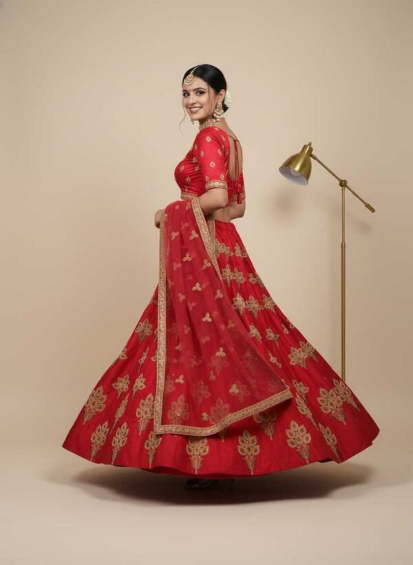 Red Festive Lehenga