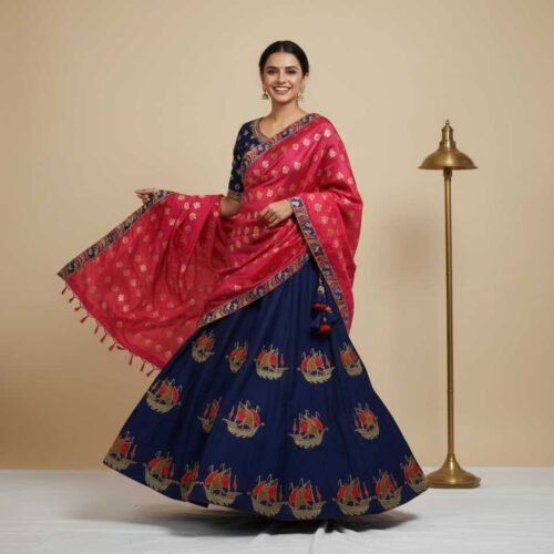 Blue Festive Lehenga