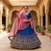 Royal Blue Bridal Lehenga