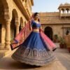 Royal Blue Bridal Lehenga