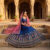 Royal Blue Bridal Lehenga