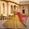 Bright Yellow Bridal Lehenga