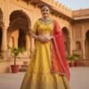 Bright Yellow Bridal Lehenga