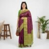 Coke Green Banarasi Pure Silk Saree Coke Green Banarasi Pure Silk Saree