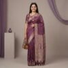 Dark Wine Georgette Saree