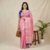 Gajri Blue Banarasi Pure Silk Saree Gajri Blue Banarasi Pure Silk Saree