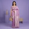 Light Purple Georgette Saree