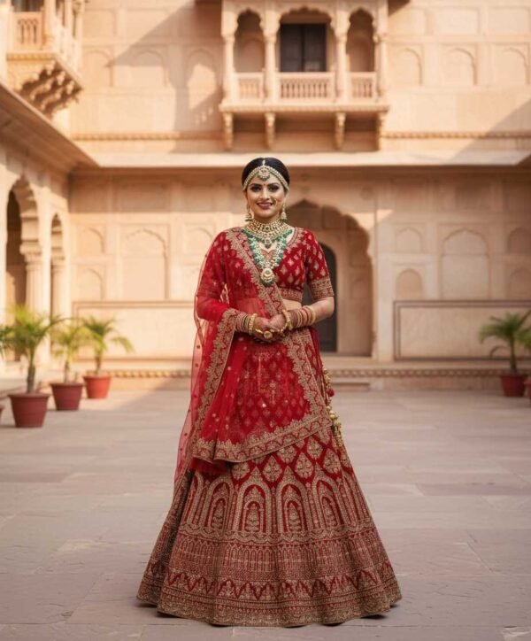 Maroon Bridal Lehenga