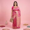 Pastel Pink Banarasi Silk Saree Pastel Pink Banarasi Silk Saree
