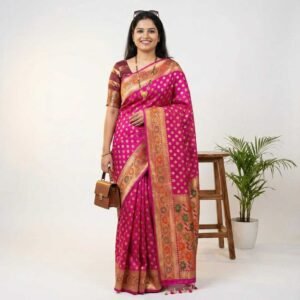 Rani Booty Banarasi Pure Silk Saree