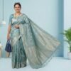 Sky Blue Georgette Saree Sky Blue Georgette Saree