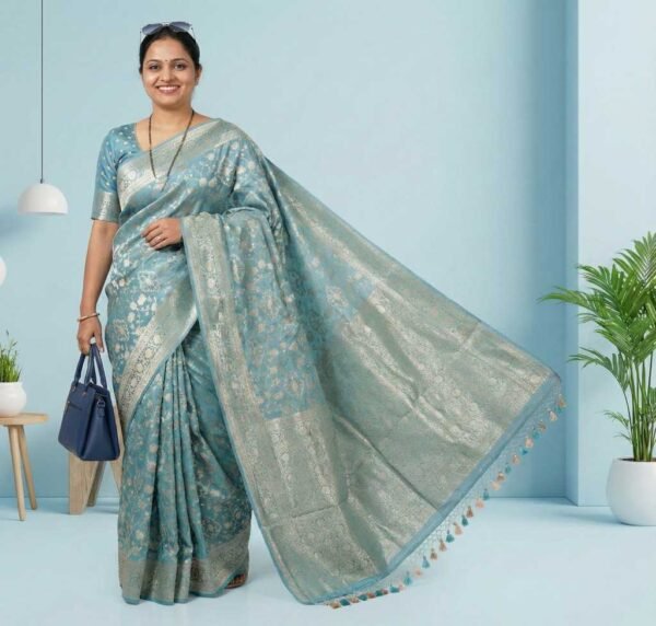 Sky Blue Georgette Saree Sky Blue Georgette Saree