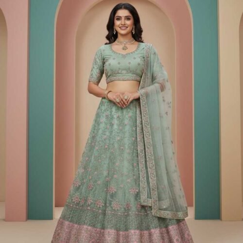 Pastel Green Lehenga