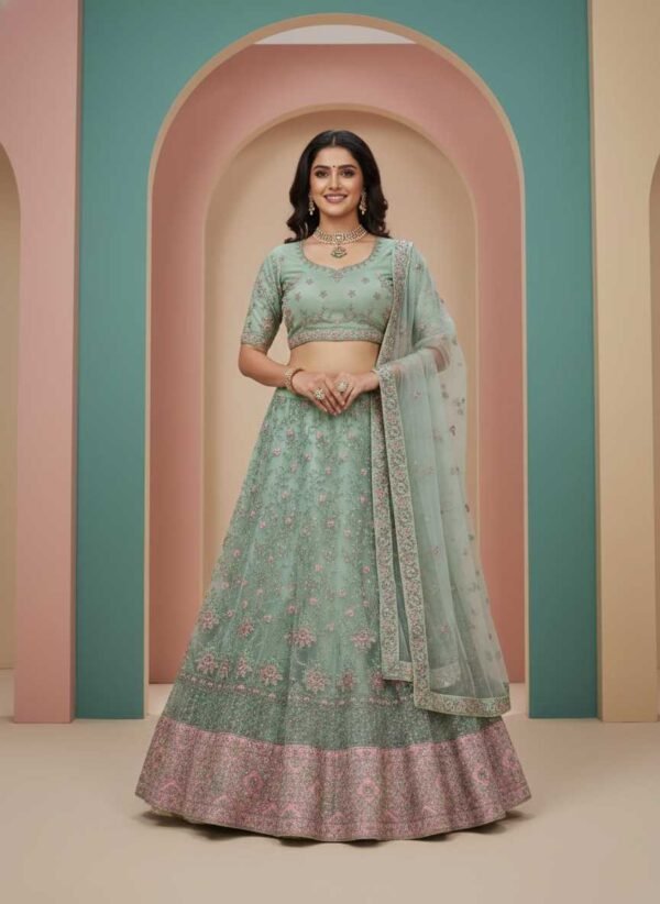Pastel Green Lehenga