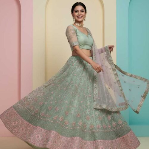Pastel Green Lehenga