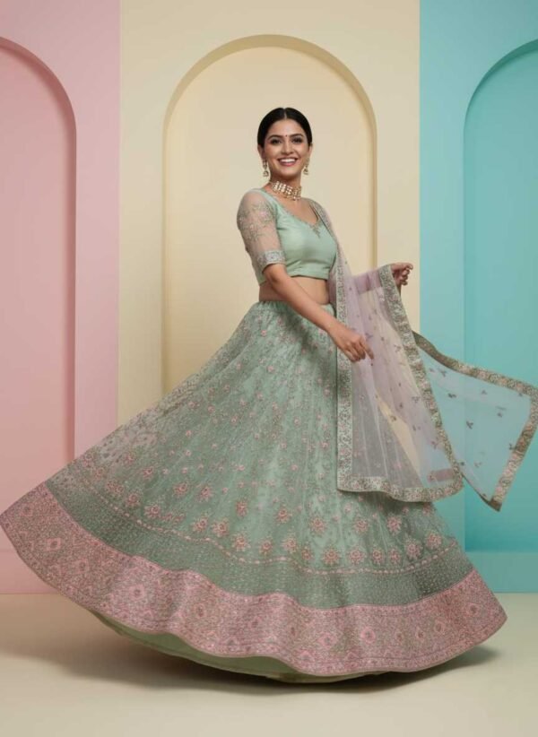 Pastel Green Lehenga
