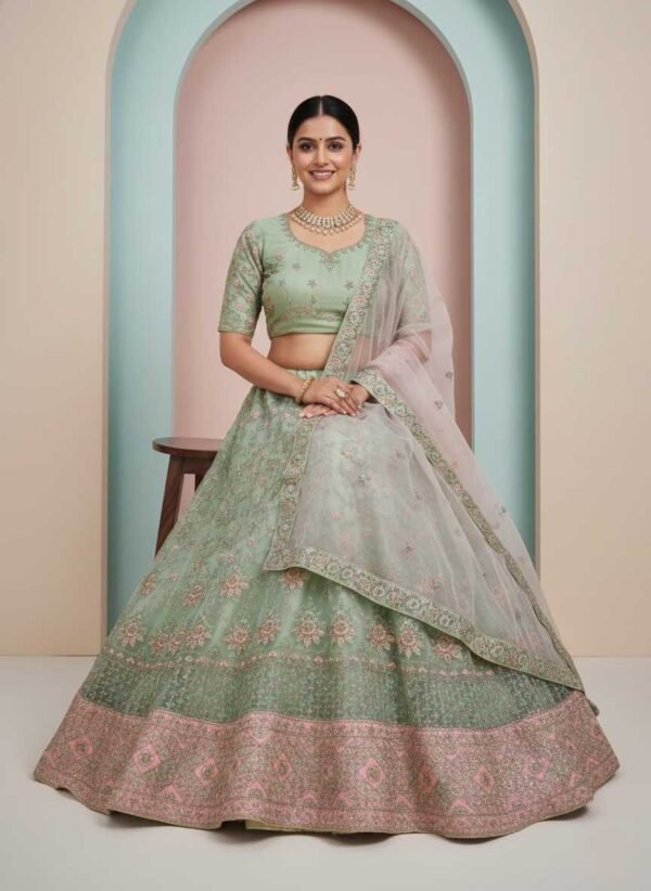 Pastel Green Lehenga