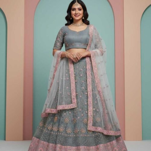 Light Gray Lehenga