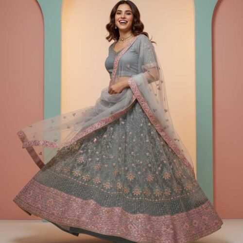 Light Gray Lehenga