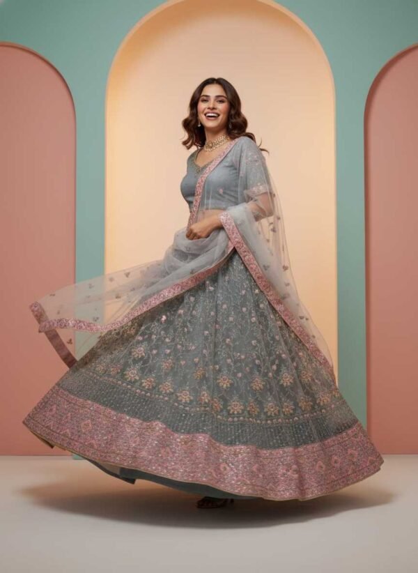 Light Gray Lehenga