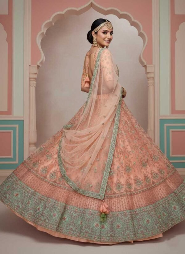 Radiating Orange Lehenga