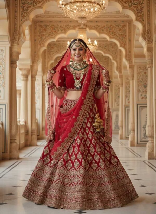 Magenta Bridal Lehenga