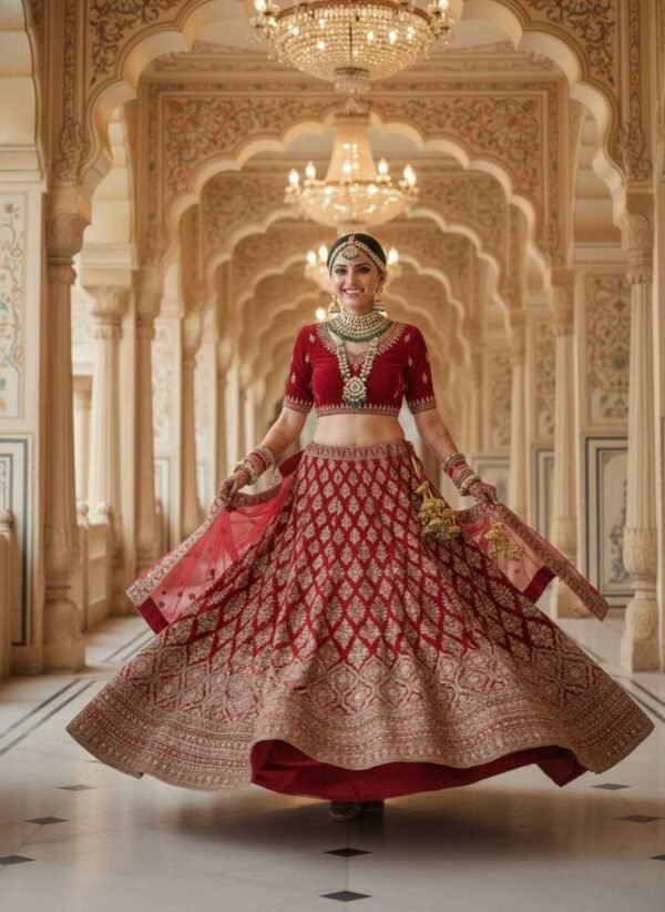 Magenta Bridal Lehenga