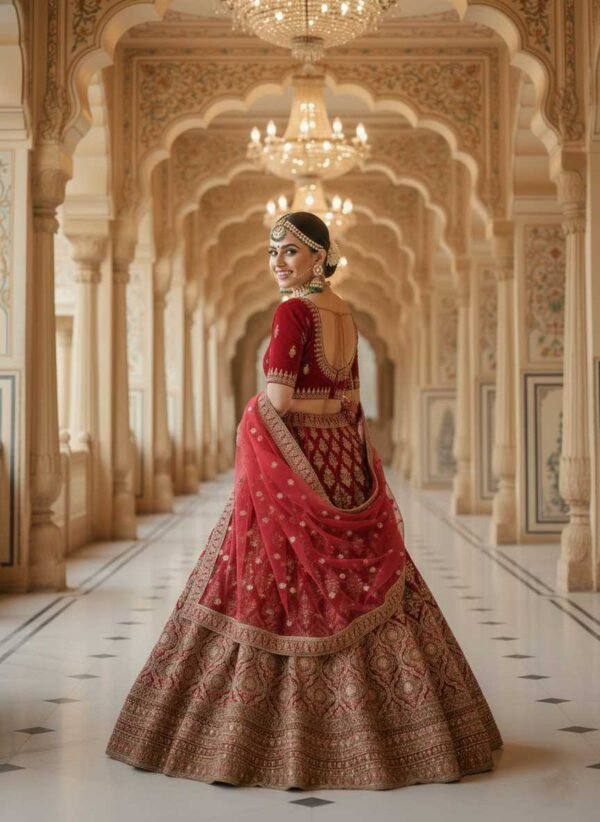Magenta Bridal Lehenga