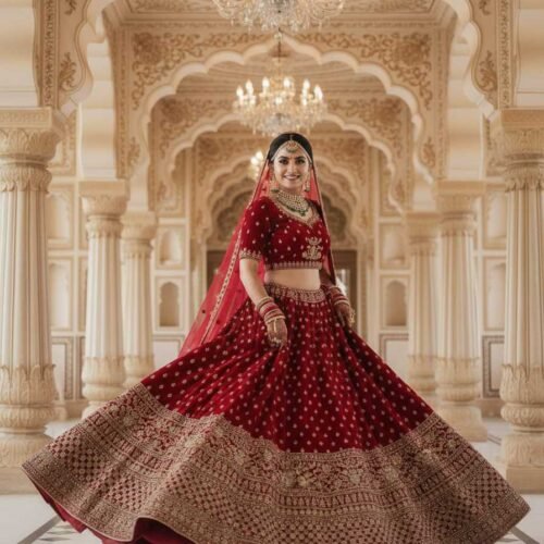 Exclusive Maroon Lehenga