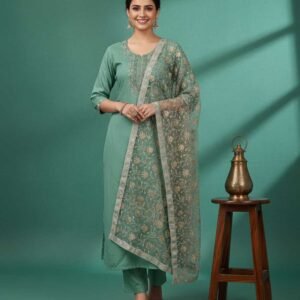 Pastel Green Unstitched Suit