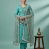 Aqua Blue Unstitched Suit