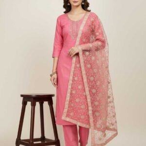 Pink Unstitched Suit