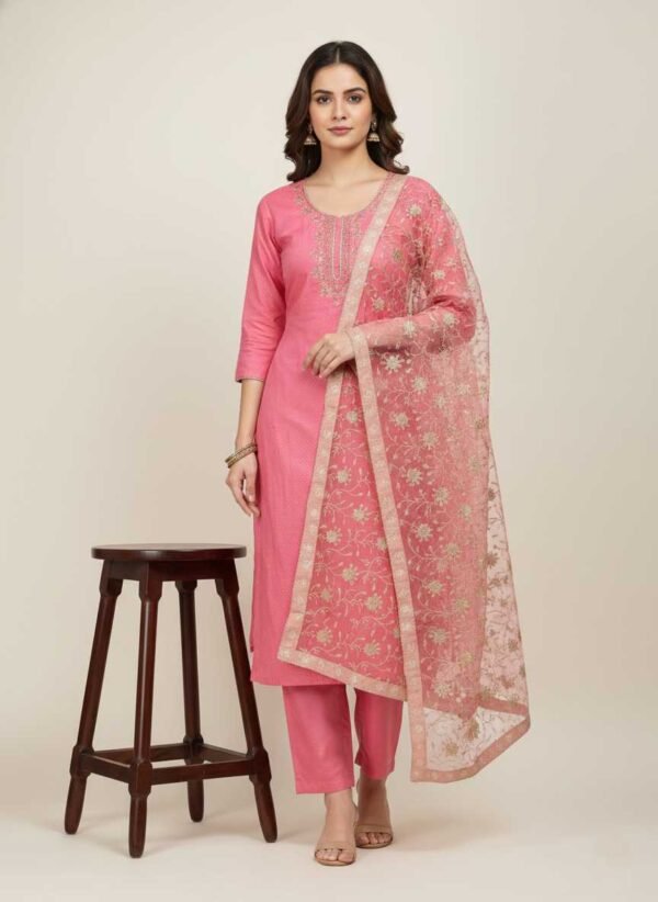 Pink Unstitched Suit