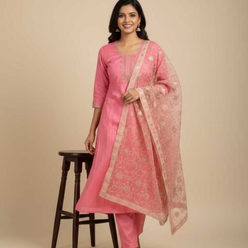 Pink Unstitched Suit