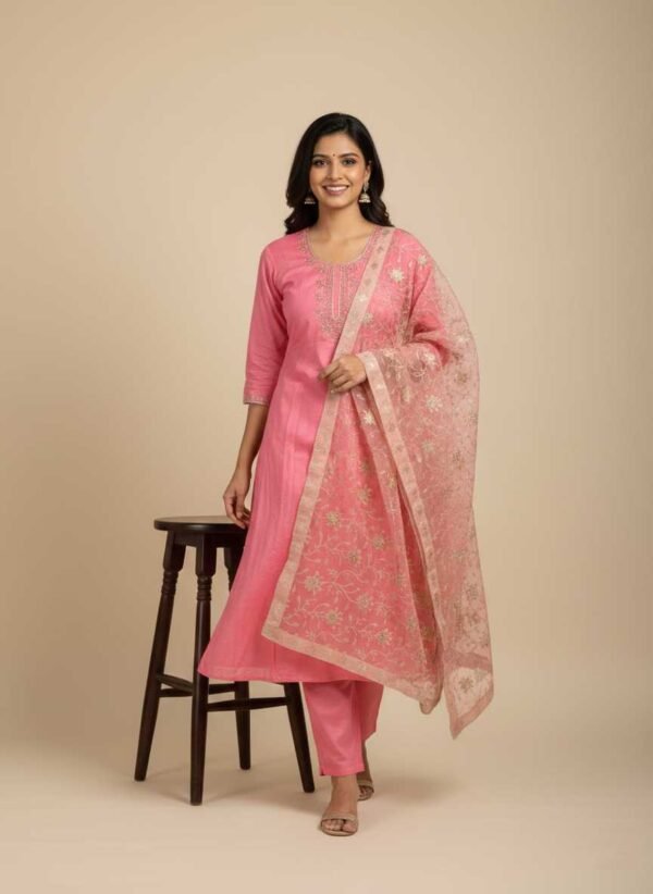 Pink Unstitched Suit