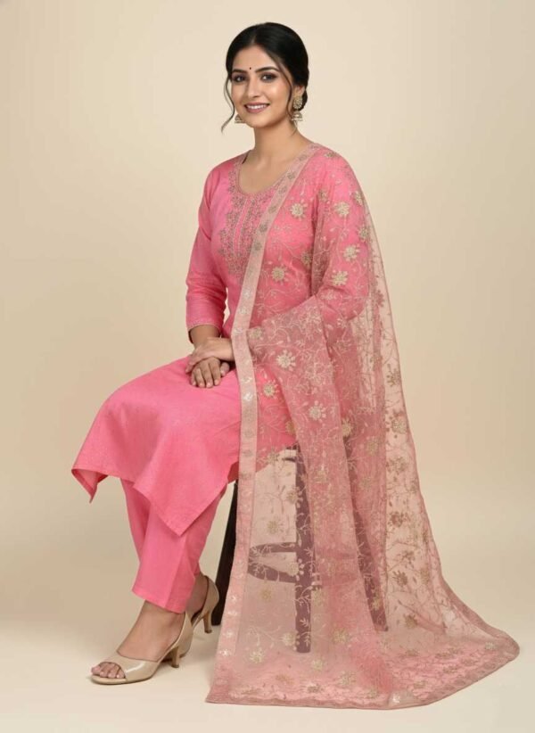 Pink Unstitched Suit