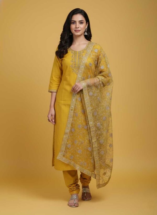 Yellow Unstitched Suit
