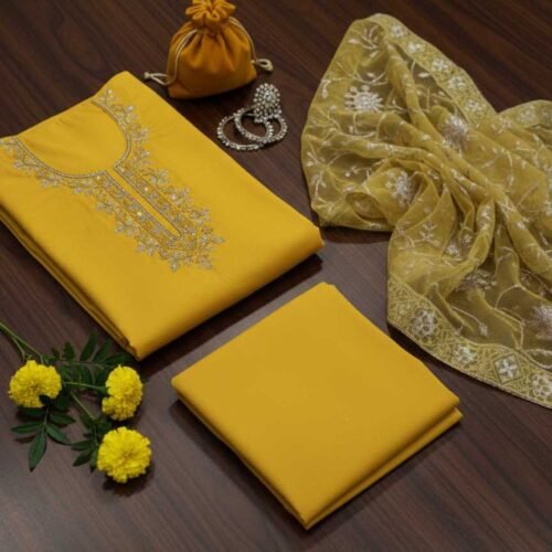 Yellow Unstitched Suit