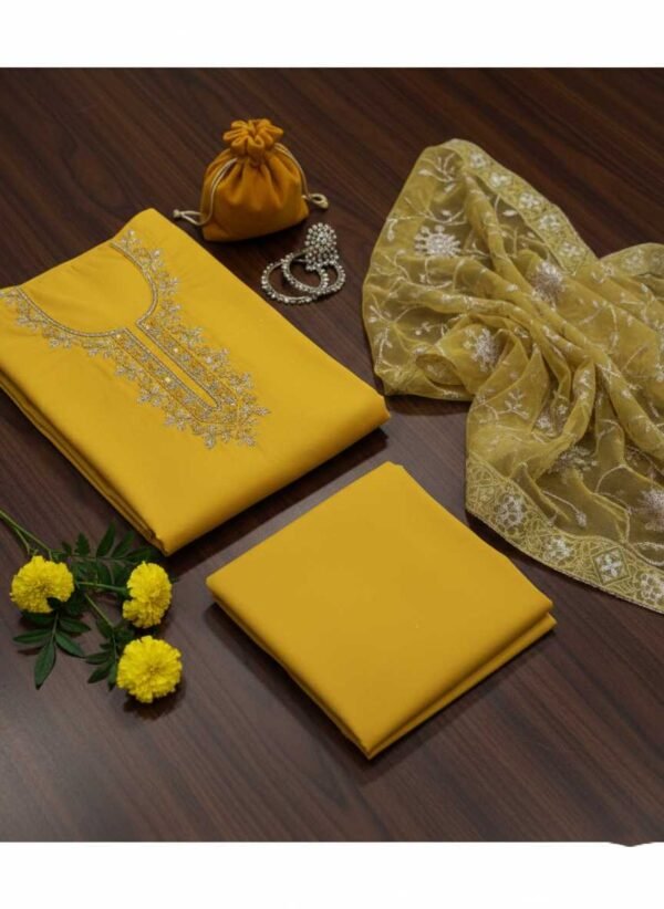 Yellow Unstitched Suit