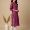 Purple Chikan Kurti